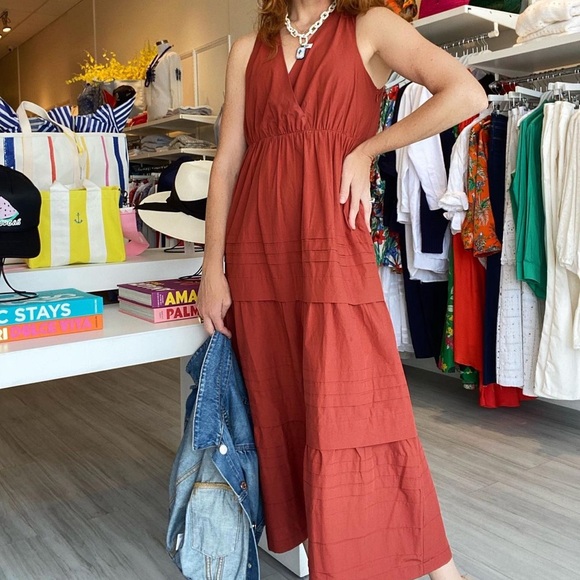 MARIE OLIVER COTTON HALTER DRESS - Picture 3 of 13